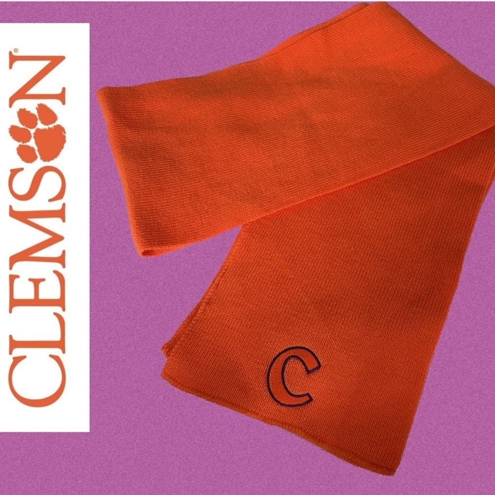 Clemson Tigers scarf orange and purple